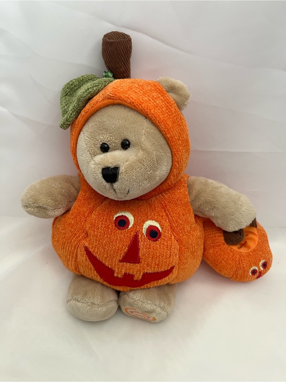 2008 Starbucks Halloween Pumpkin Bear 10" Plush Soft Toy Stuffed Animal!
